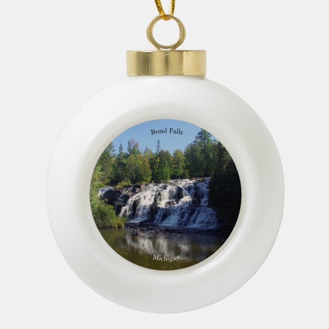 Bond Falls Ball oder Snowflake Ornament (Vorderseite)