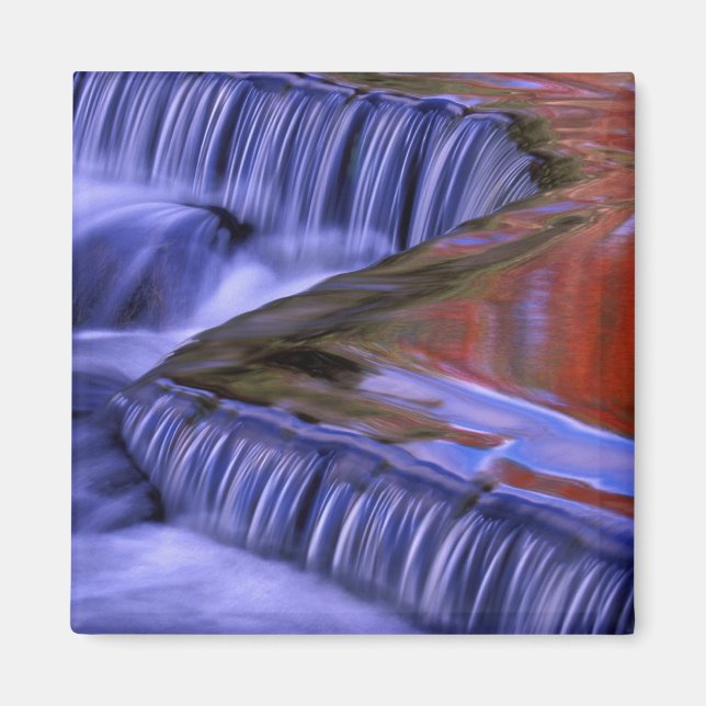 Bond Falls; Reflection Fall-Farbige Blätter; Magnet (Vorne)