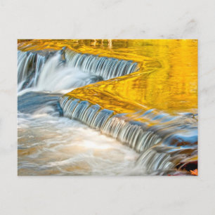 Bond Falls Reflektierende Herbstfarben Postkarte