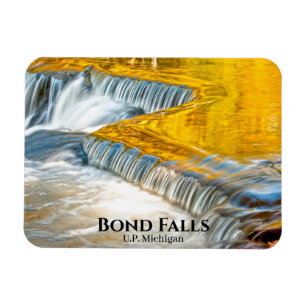Bond Falls Wasserfälle im Herbst Magnet