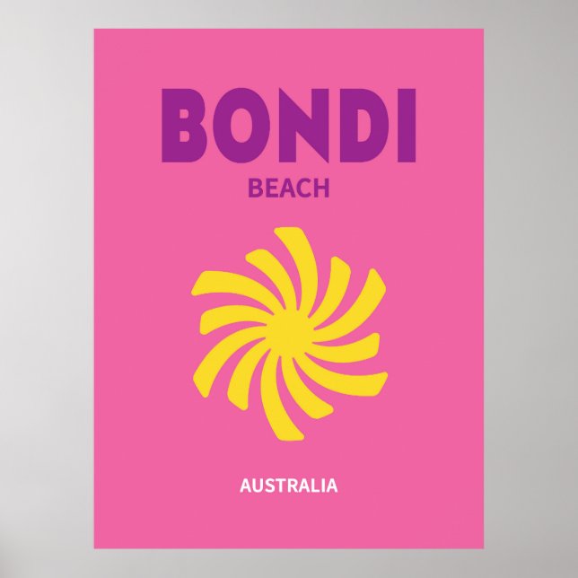 Bondi Beach Australia Poster (Vorne)