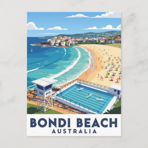 Bondi Beach Australia Travel Postkarte