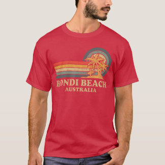 Bondi Beach Australien Familienurlaub Vintage Palm T-Shirt