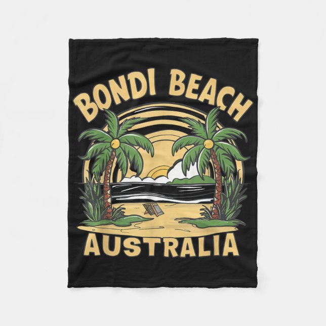Bondi Beach Australien Fleecedecke (Vorderseite)