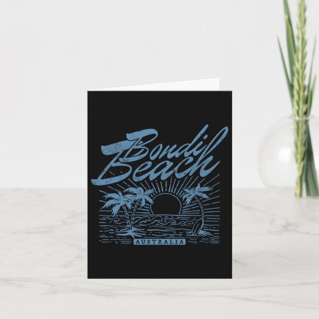 Bondi Beach Australien Not Surf Beach Karte (Vorderseite)