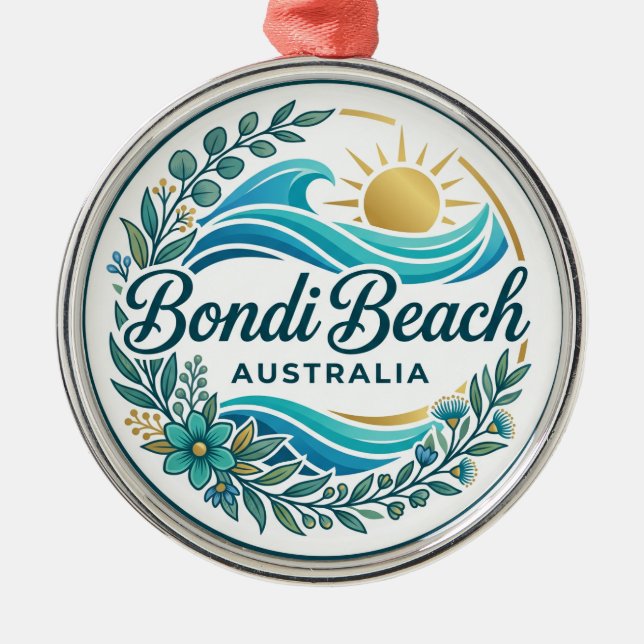 Bondi Beach Australien Ornament Aus Metall (Vorne)