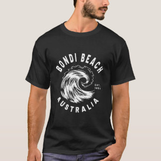 Bondi Beach Australien Ozeanwelle Neuheit T-Shirt