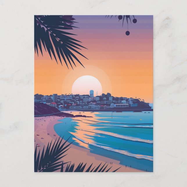 Bondi Beach, Australien Postkarte (Vorderseite)