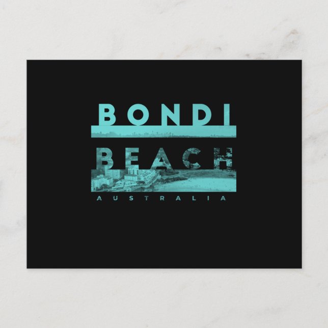 Bondi Beach Australien Postkarte (Vorderseite)