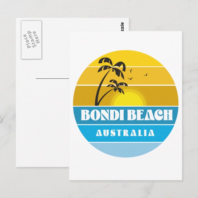 Bondi Beach Australien Postkarte (Vorne/Hinten)