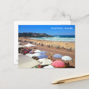 Bondi Beach, Australien, Quote Holiday Postcard Postkarte