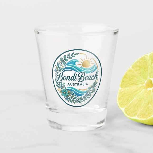 Bondi Beach Australien Schnapsglas (Vorderseite)