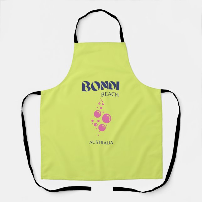Bondi Beach, gelb Limon Schürze (Vorderseite)