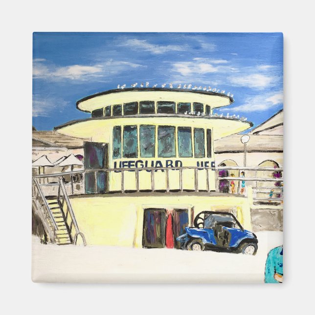 Bondi Beach Lifeguard Hut Magnet (Vorne)