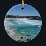 Bondi Beach, Sydney, Australien Keramik Ornament<br><div class="desc">Landschaftliches Foto von Bondi Beach,  Sydney,  Australien</div>