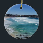 Bondi Beach, Sydney, Australien Keramik Ornament<br><div class="desc">Landschaftliches Foto von Bondi Beach,  Sydney,  Australien</div>