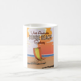 Bondi Beach Vintage Travel Poster Tasse