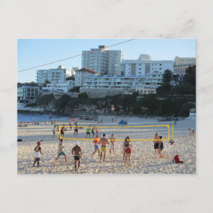 Bondi Beach Volleyball Game Postkarte