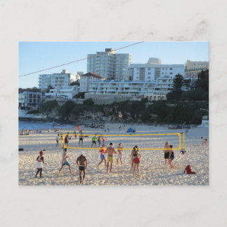 Bondi Beach Volleyball Game Postkarte