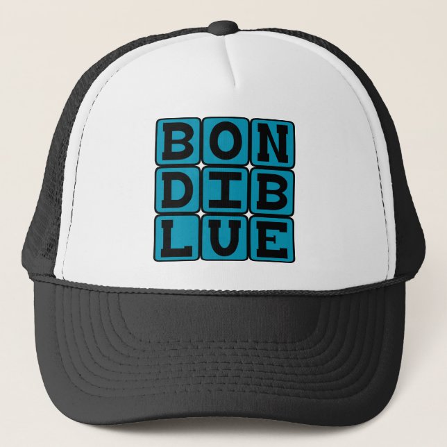 Bondi Blau, Farbe Truckerkappe (Vorderseite)