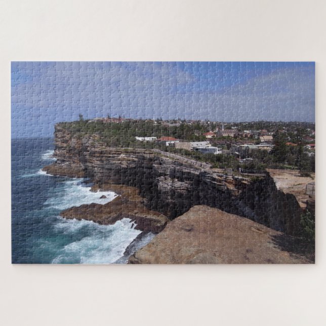 Bondi Coast Panorama & Sydney Beach/Australien Puzzle (Horizontal)