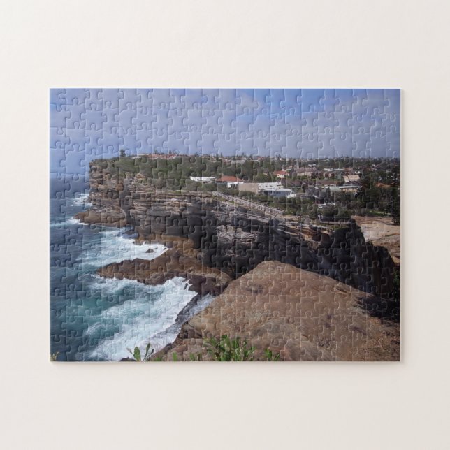 Bondi Coast Panorama, Sydney Beach, Australien Puzzle (Horizontal)