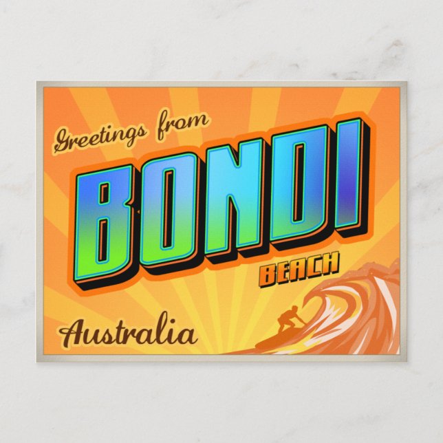 BONDI POSTKARTE (Vorderseite)