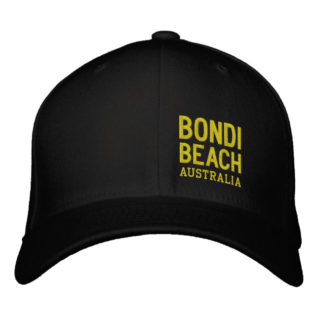 BONDI STRAND AUSTRALIEN BESTICKTE BASEBALLKAPPE (Vorderseite)
