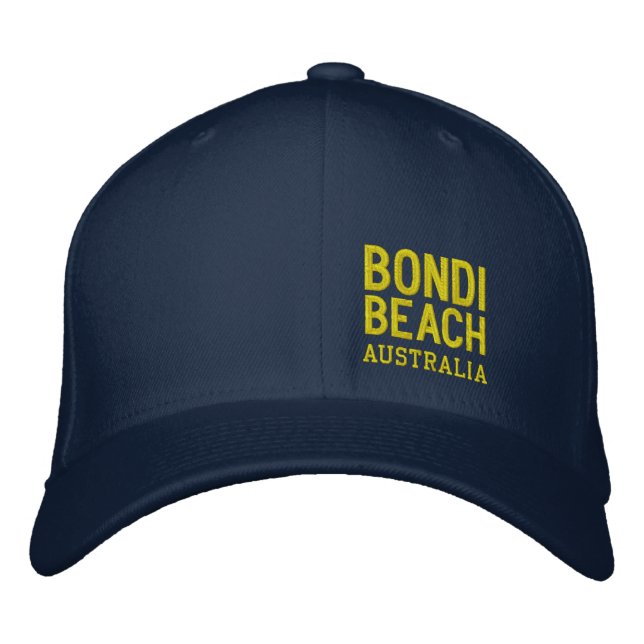 BONDI STRAND AUSTRALIEN BESTICKTE BASEBALLKAPPE (Vorderseite)