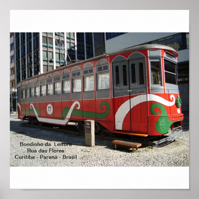 Bondinho der Lesen - Curitiba Poster (Vorne)