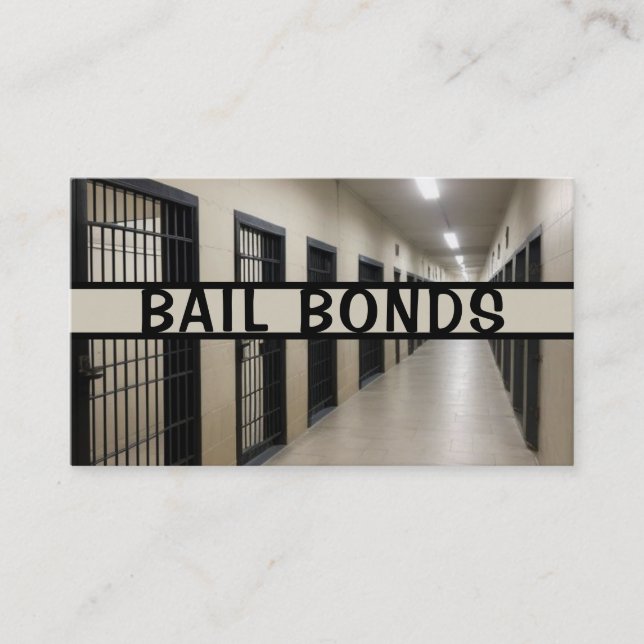 Bonds Bondsman Business Card Visitenkarte (Vorderseite)