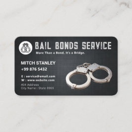 Bonds Service | Black Grunge Visitenkarte