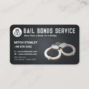 Bonds Service   Black Grunge Visitenkarte