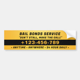 Bonds Service | Dunkelorange Autoaufkleber