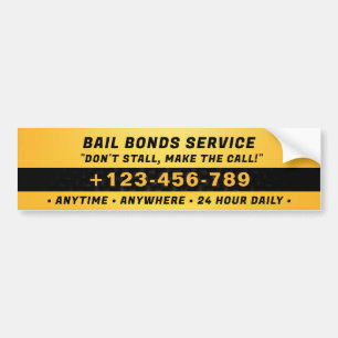 Bonds Service   Dunkelorange Autoaufkleber