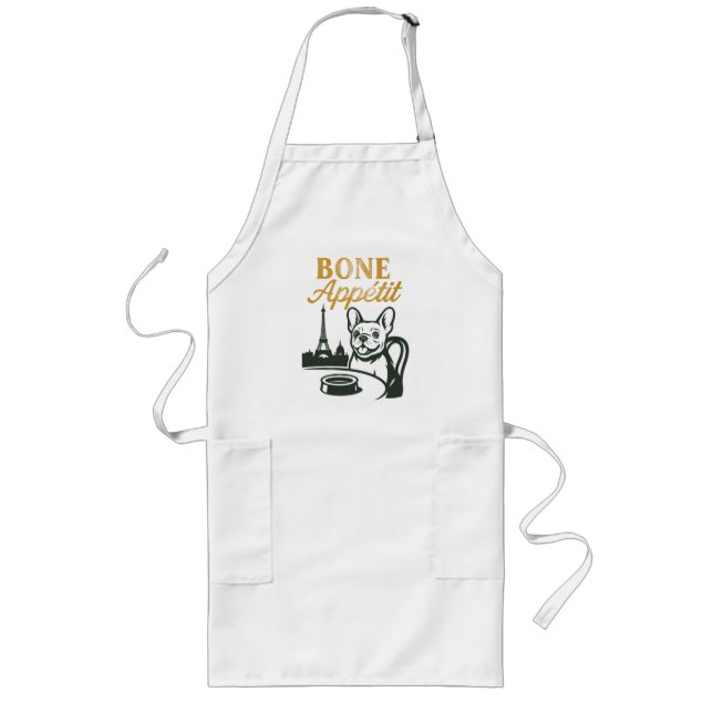 Bone Appétit Frenchie Schürze (Vorne)