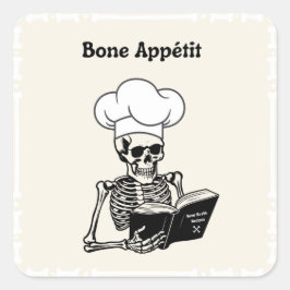 Bone Appétit Halloween Skeleton Koch Stickers