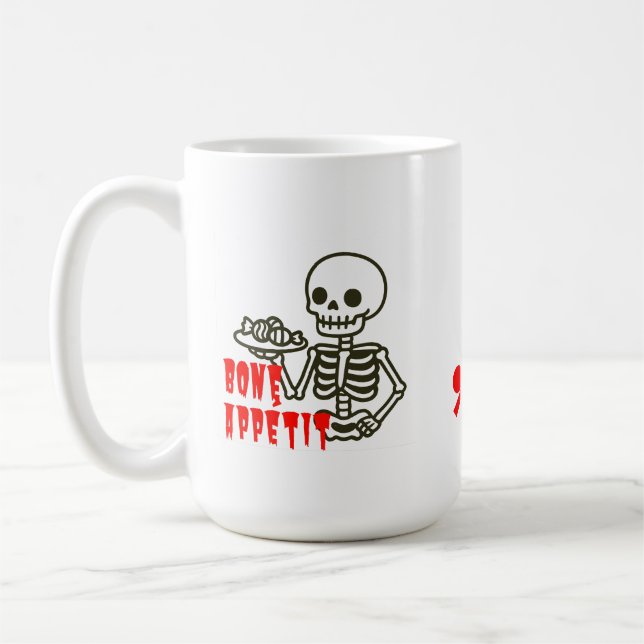 Bone Appétit - Skeletton Candy Service Kaffeetasse (Links)