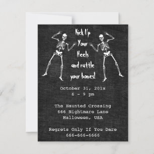 Bone Boogie Halloween Einladung