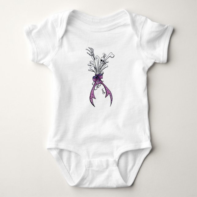 Bone Bouquet One Piece Baby Strampler (Vorderseite)