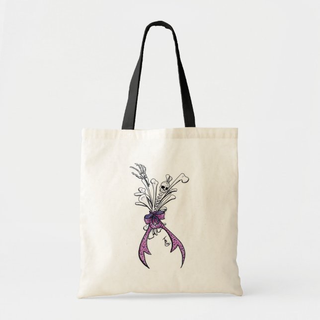 Bone Bouquet Tote Bag Tragetasche (Vorne)