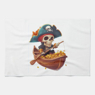 Bone Buccaneer � Lustiger Piratenschädel Geschirrtuch