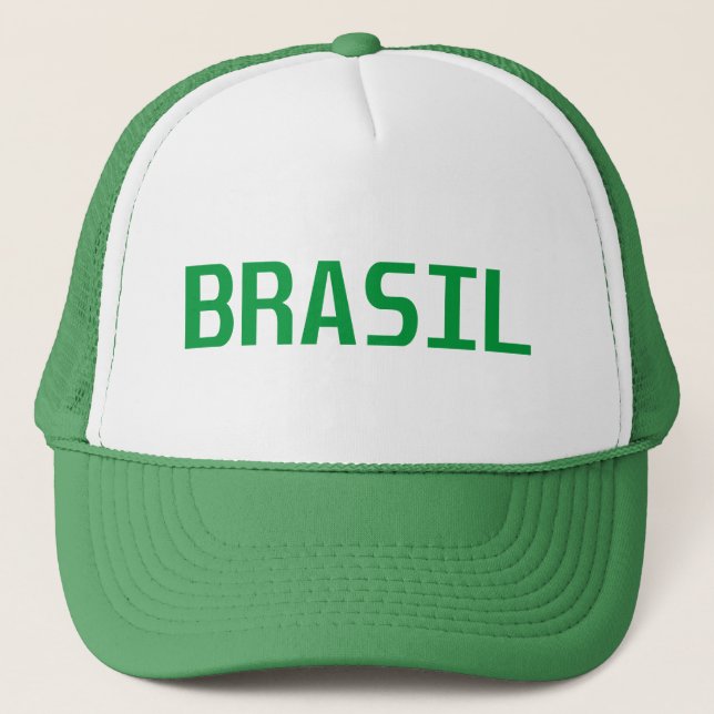 🧢🇧🇷 Boné (Cap) Brasil na Mente Truckerkappe (Vorderseite)