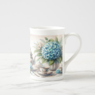 Bone China Dusty Blue Spezial-Teeparty-Tasse Prozellantasse