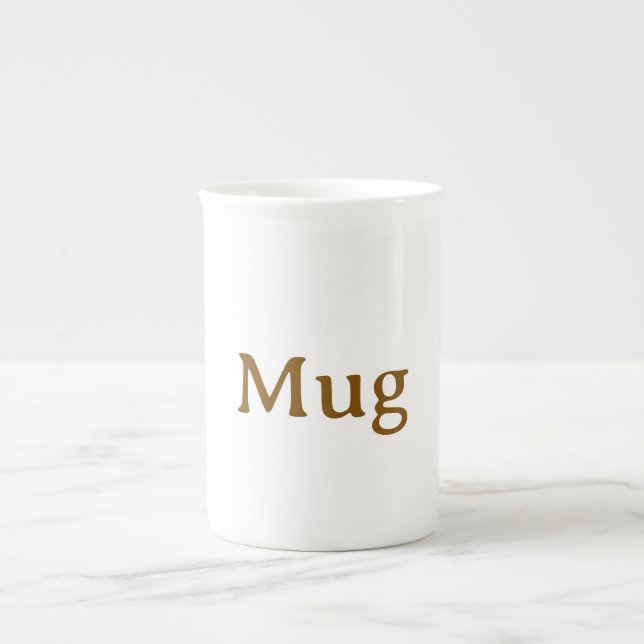 Bone-China-Tasse Prozellantasse (Vorderseite)