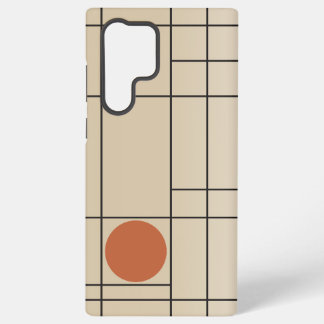 Bone Drift Nr. 1 Beige + Terrakotta Geometrische K Samsung Galaxy Hülle