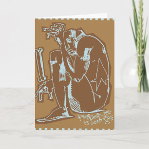 Bone Greeting Card Karte
