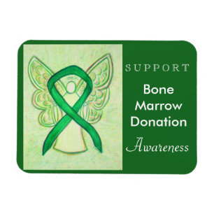 Bone Marrow Spenden Awareness Ribbon Angel Magnet