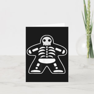 Bone Meeple Skeleton Halloween Board Gamer Geschen Karte