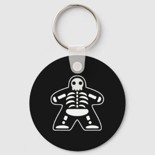 Bone Meeple Skeleton Halloween Board Gamer Geschen Schlüsselanhänger